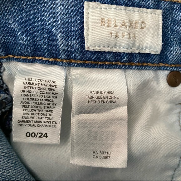 Lucky Brand Relaxed Taper Aztec Stripe Jean Shorts - Picture 7 of 7